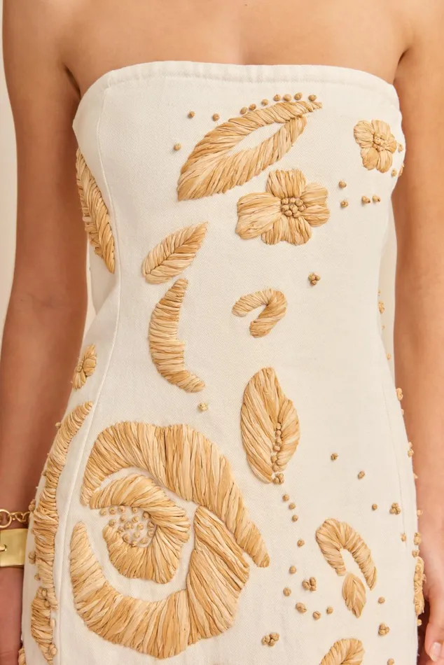 Cult Gaia Fina Dress Indu Ecru Women Dresses