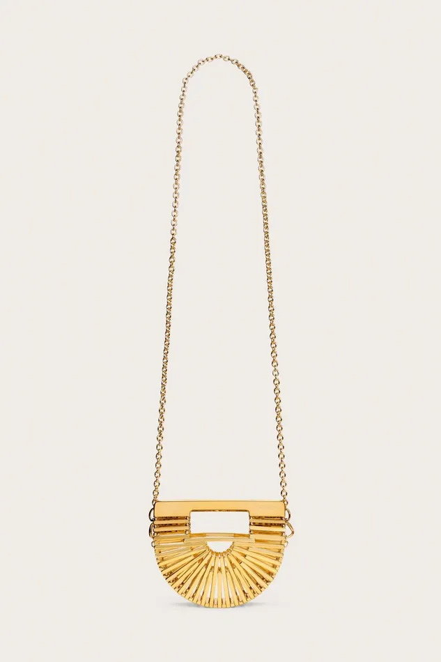Cult Gaia GaiaS Ark Nano Crossbody Shiny Brass Women Crossbody Bags