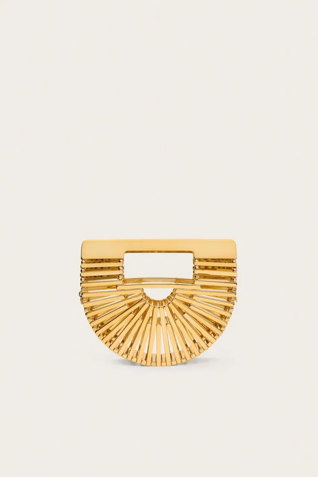 Cult Gaia GaiaS Ark Nano Crossbody Shiny Brass Women Crossbody Bags