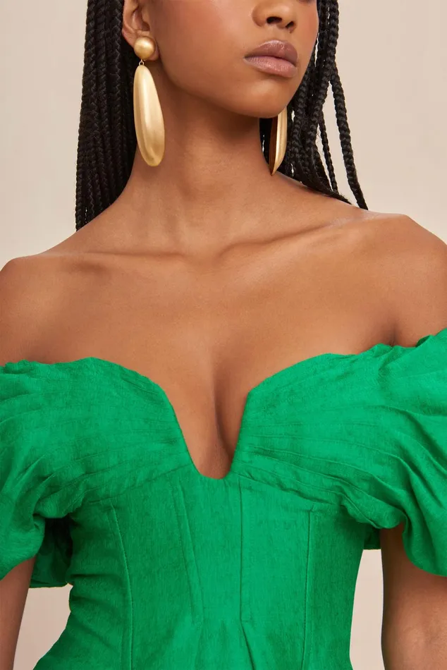 Cult Gaia Lissett Dress Malachite Women Dresses