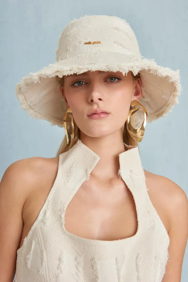 Cult Gaia Maddie Hat Off White Women Hats