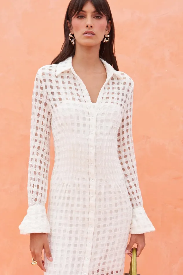 Cult Gaia Pernille Dress Off White Women Dresses
