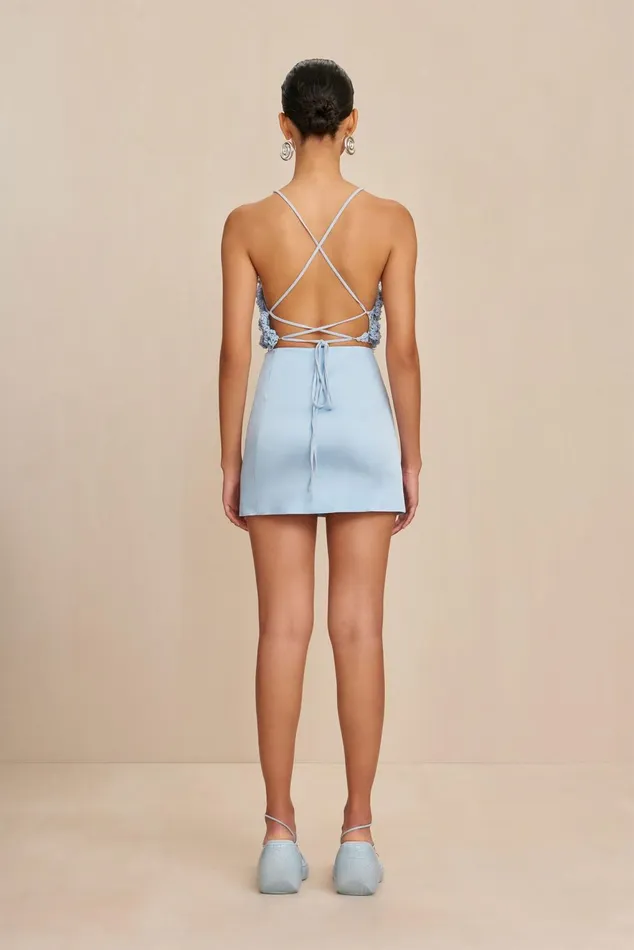 Cult Gaia Regina Crochet Top Marine Women Tops
