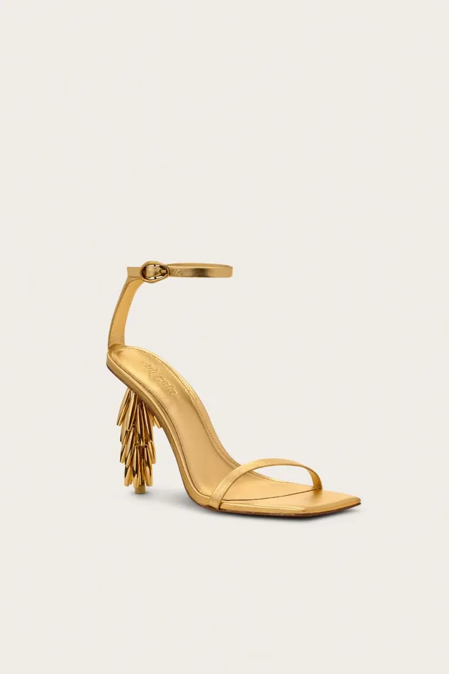 Cult Gaia Sunella Sandal Gold Women Evening