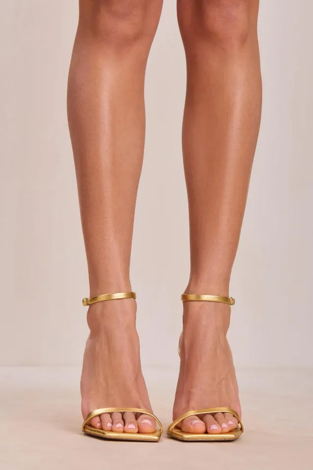Cult Gaia Sunella Sandal Gold Women Evening
