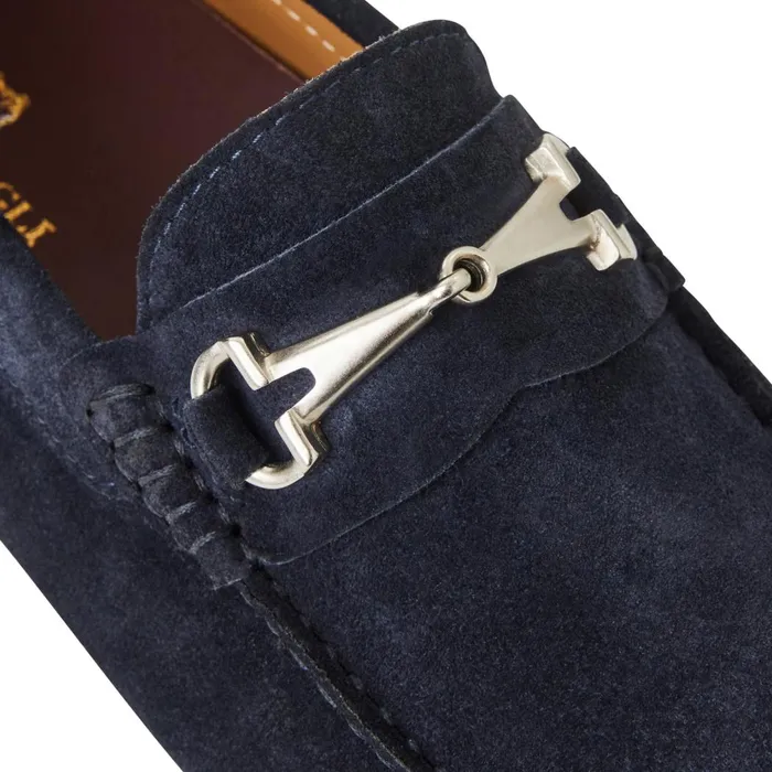 Darius Driving Suede MoccasinNavy Men Bruno Magli Loafers and Slipons