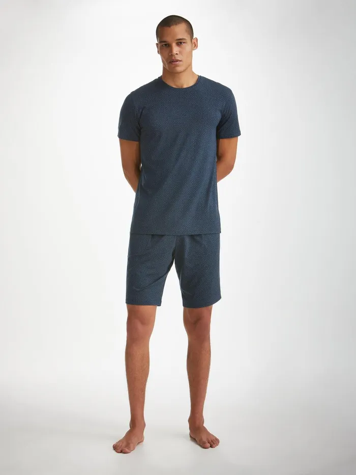Derek Rose Lounge Shorts London 12 Micro Modal Navy Men Lounge Shorts