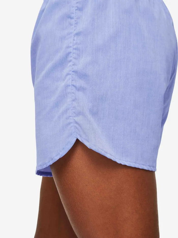 Derek Rose Modern Fit Boxers Amalfi Cotton Batiste Blue Men Modern Fit Boxer Shorts