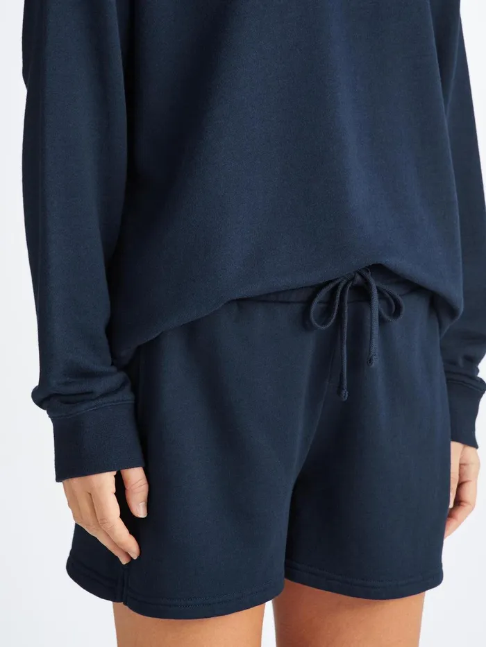 Derek Rose Sweat Shorts Quinn Cotton Modal Navy Women Casual Shorts