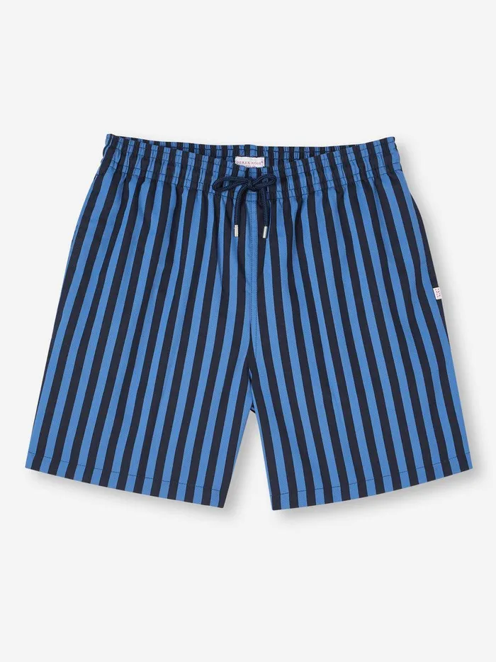 Derek Rose Swim Shorts Bondi 8 Navy Men Classic Fit Swim Shorts