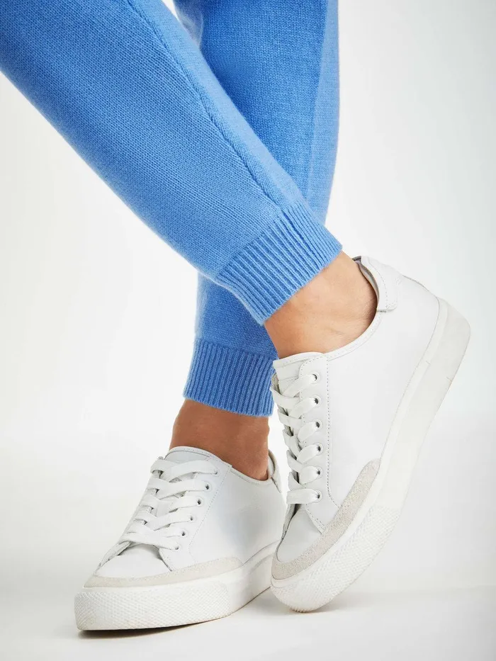 Derek Rose Track Pants Daphne Cashmere Cornflower Women Cashmere Pants