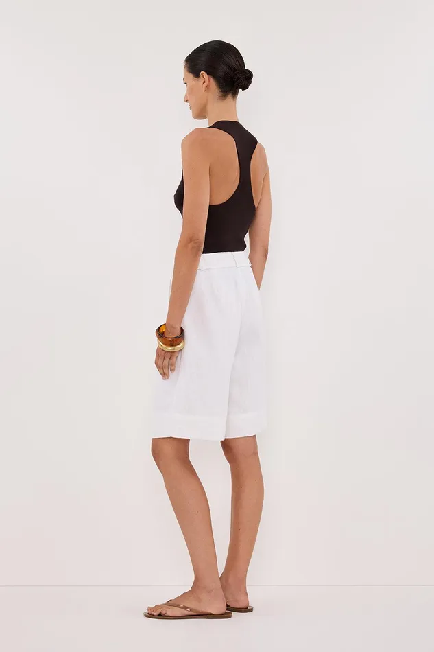 DEVIN BITTER CHOC RACER KNIT TANK Women DISSH Tanks