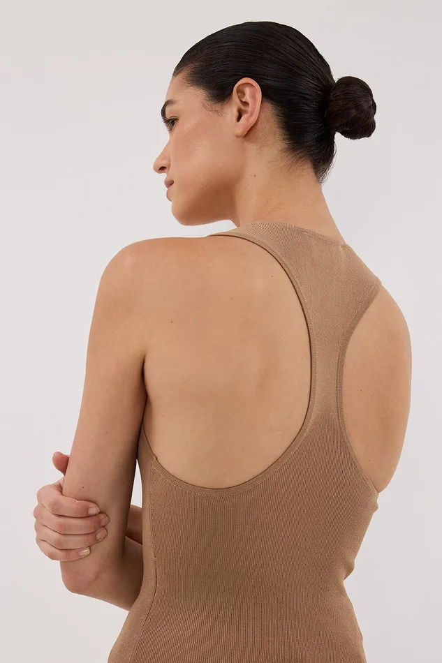 DEVIN TAN RACER KNIT TANK Women DISSH Knitted