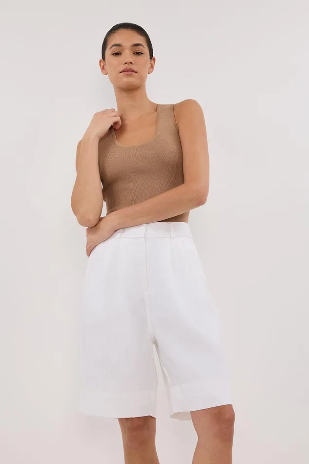 DEVIN TAN RACER KNIT TANK Women DISSH Knitted