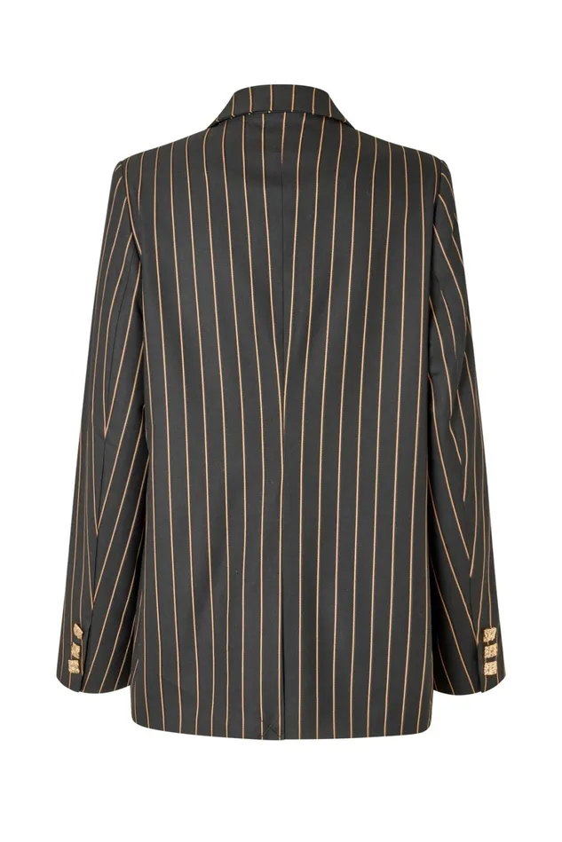 Diana Blazer 8211 Camel Pinstripe Women Cras Jackets