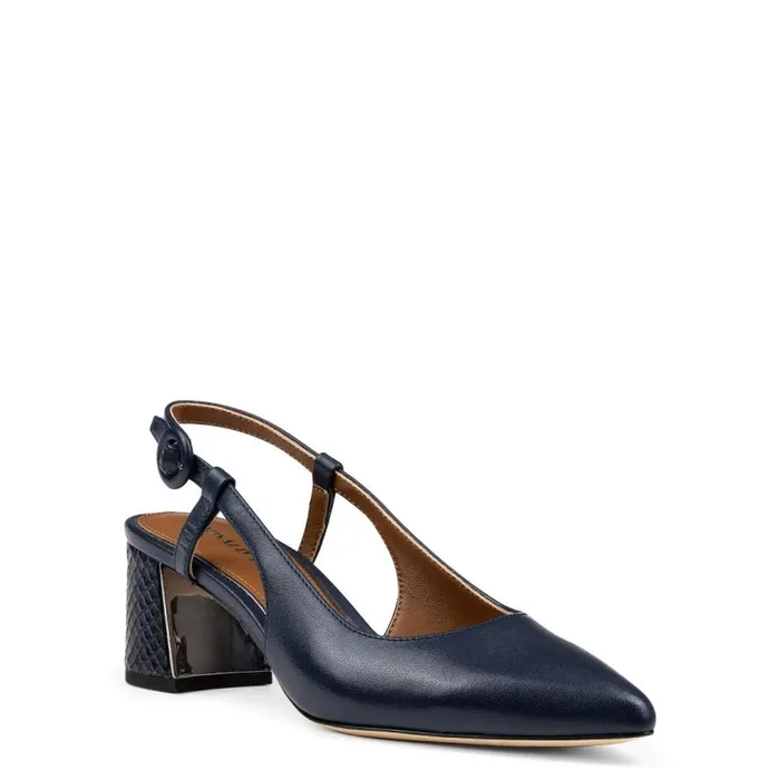 Donald Pliner Dress SONG Navy Leather 8211 Women Donald Pliner Dress SONG Navy Leather 8211 Women