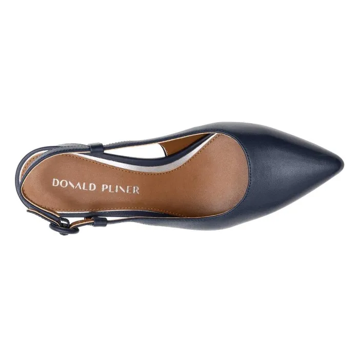 Donald Pliner Dress SONG Navy Leather 8211 Women Donald Pliner Dress SONG Navy Leather 8211 Women