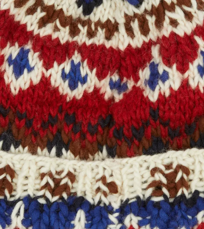 Drake039s Chamula For Ecru Fairisle Merino Knit Cap Men Hats