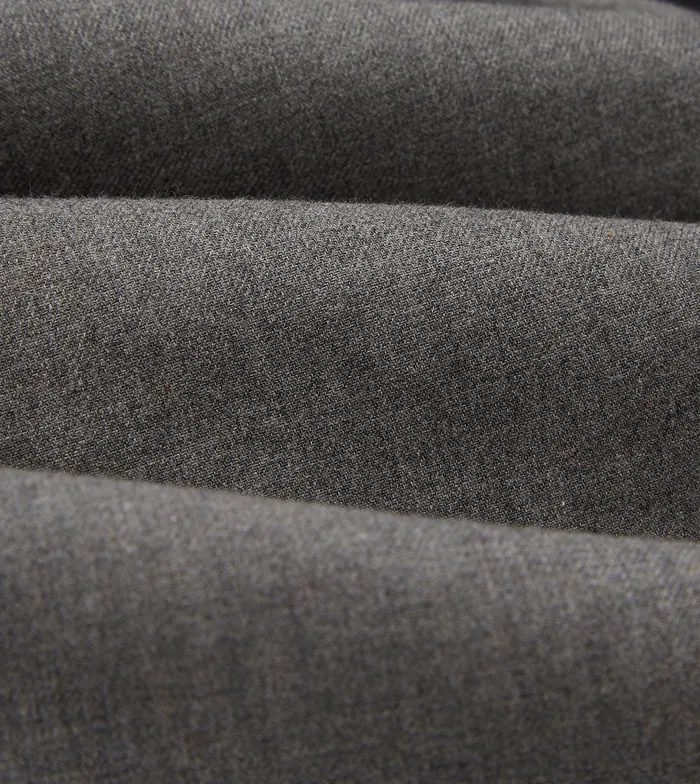 Drake039s Grey Cotton Flannel ButtonDown Shirt Men Plain Shirts