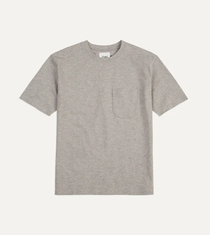 Drake039s Grey Flam Cotton Crew Neck Hiking TShirt Men TShirts
