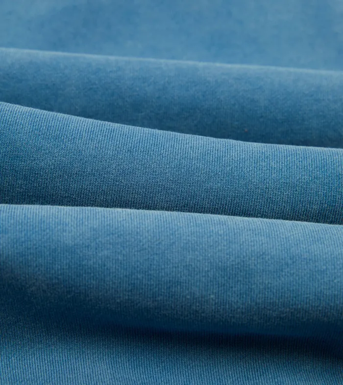 Drake039s Indigo Cotton Hooded Sweatshirt Men Polos and Sweatshirts