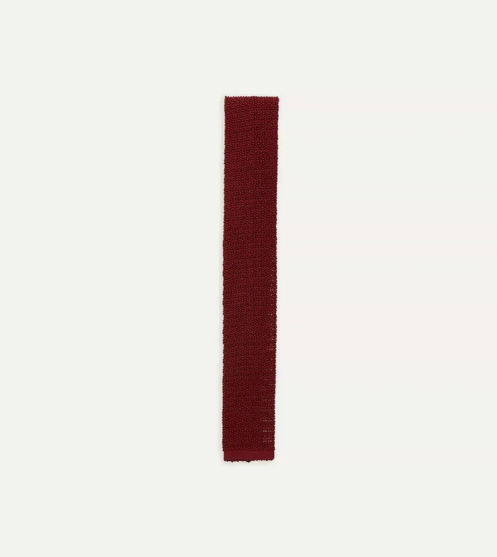 Drake039s Light Wine Knitted Silk Solid Colour Tie Men Plain Ties