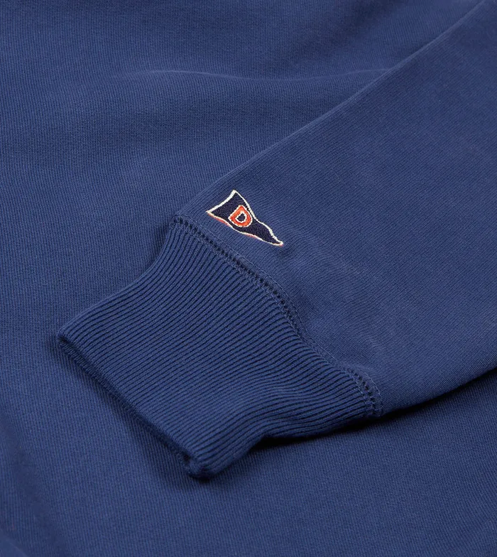 Drake039s Navy Crew Neck Cotton Sweatshirt Men Polos and Sweatshirts