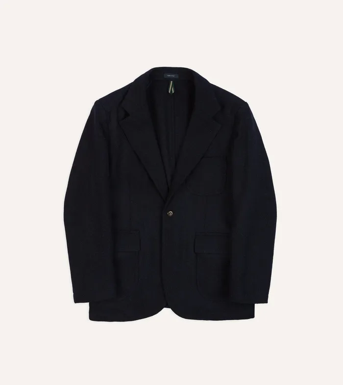 Drake039s Navy Harris Tweed Games Blazer Mk Vii Men Blazers