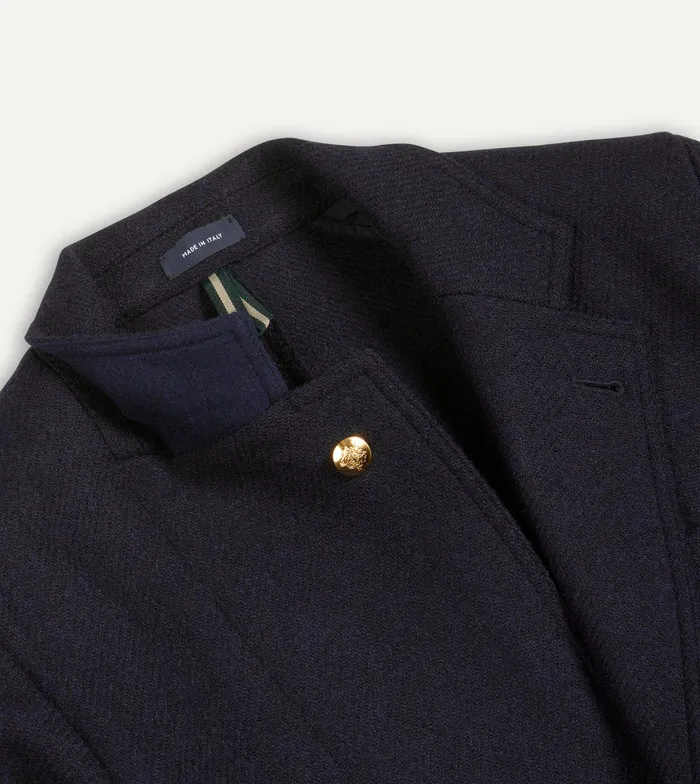 Drake039s Navy Harris Tweed Games Blazer Mk Vii Men Blazers