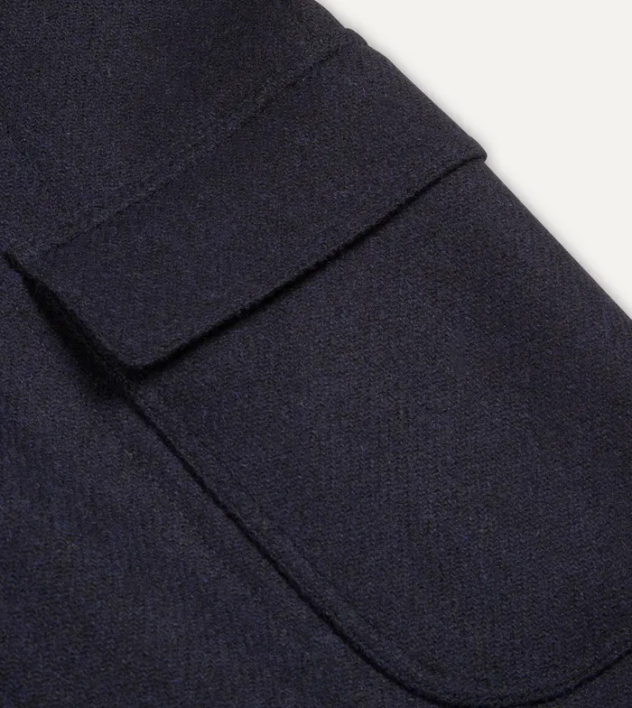 Drake039s Navy Harris Tweed Games Blazer Mk Vii Men Blazers