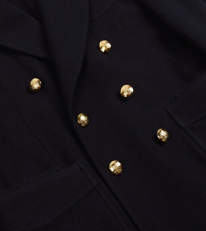 Drake039s Navy Melton Wool Games Blazer Mk Iii Men Blazers