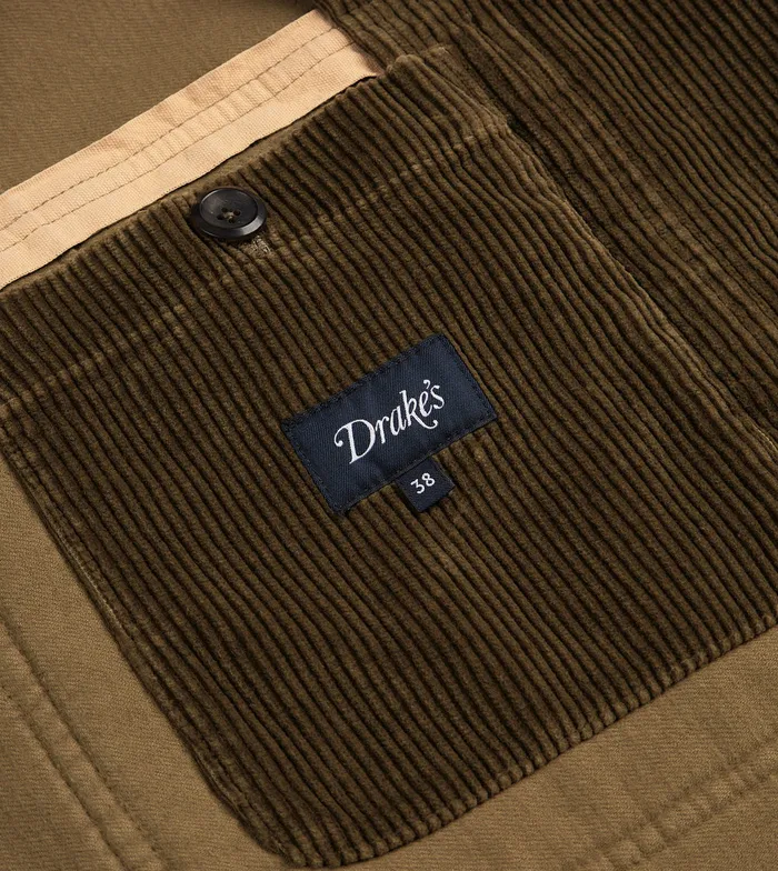 Drake039s Olive Cotton Corduroy Games Blazer Mk I Men Suits