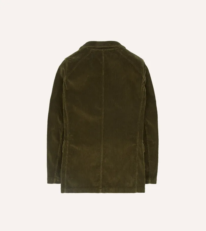 Drake039s Olive Cotton Corduroy Games Blazer Mk I Men Suits