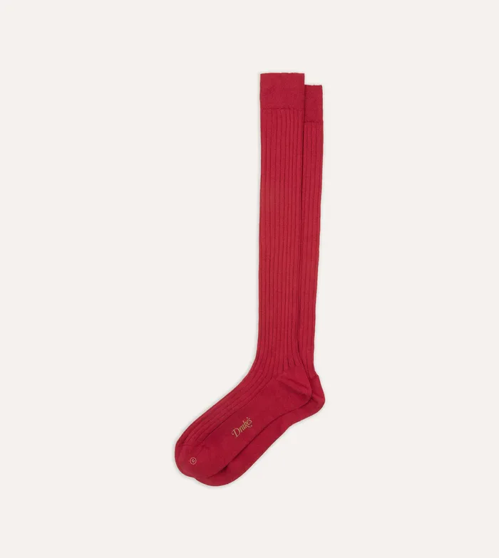 Drake039s Red Cotton OverTheCalf Socks Men Boxer Shorts and Socks