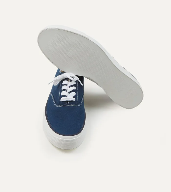 Drake039s Wakouwa By Anatomica Indigo Cotton Canvas Oxford Trainers Men Trainers