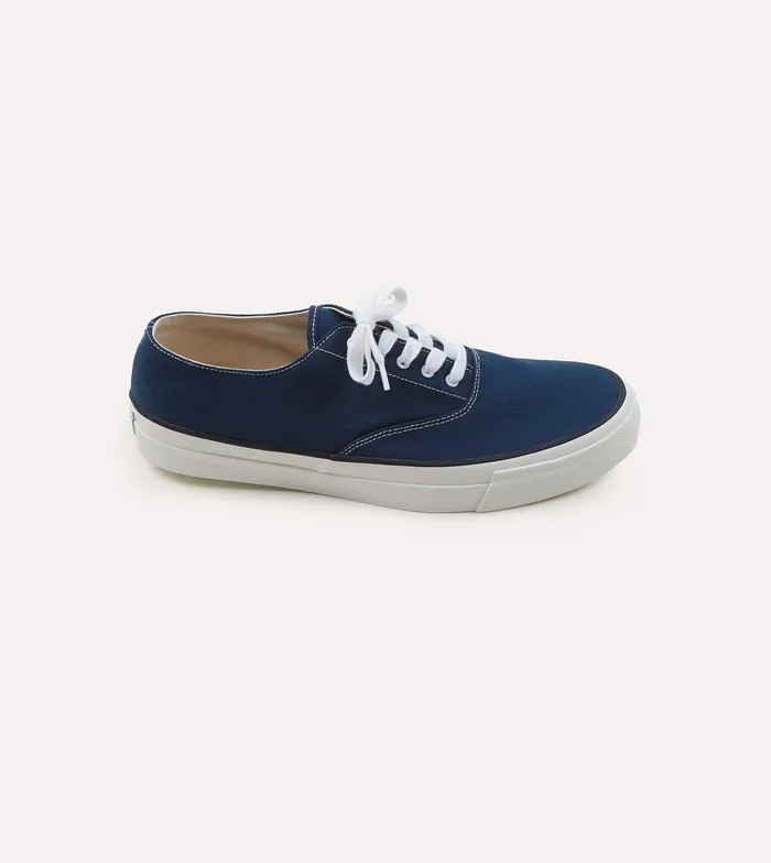 Drake039s Wakouwa By Anatomica Indigo Cotton Canvas Oxford Trainers Men Trainers