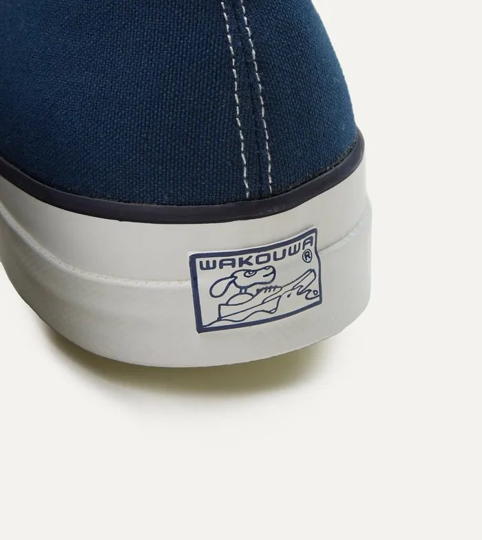 Drake039s Wakouwa By Anatomica Indigo Cotton Canvas Oxford Trainers Men Trainers