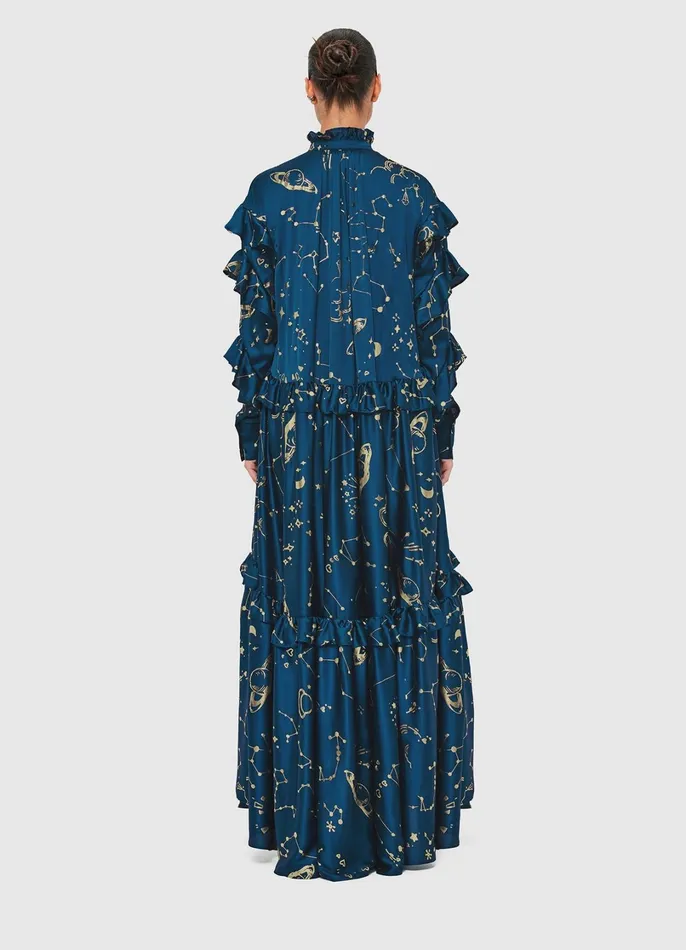 Dresses and Jumpsuits Women LEO LIN Catherine Maxi Dress 8211 Celestial Print