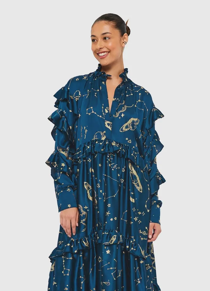 Dresses and Jumpsuits Women LEO LIN Catherine Maxi Dress 8211 Celestial Print