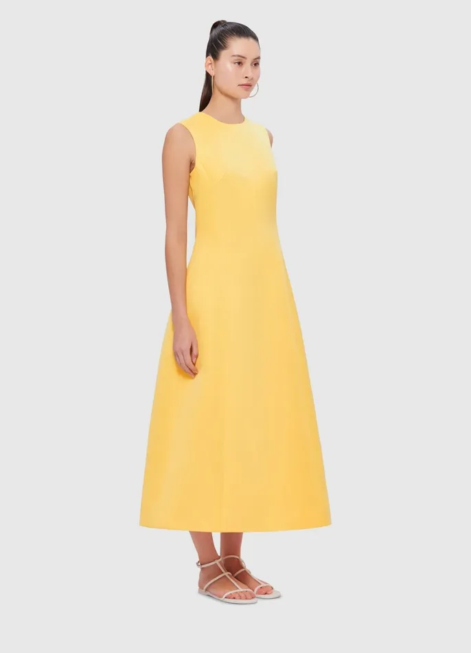 Dresses and Jumpsuits Women LEO LIN Cleo Sleeveless Midi Dress 8211 Canary