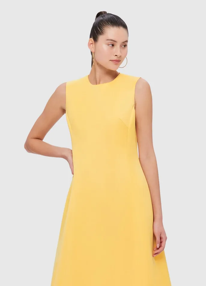 Dresses and Jumpsuits Women LEO LIN Cleo Sleeveless Midi Dress 8211 Canary