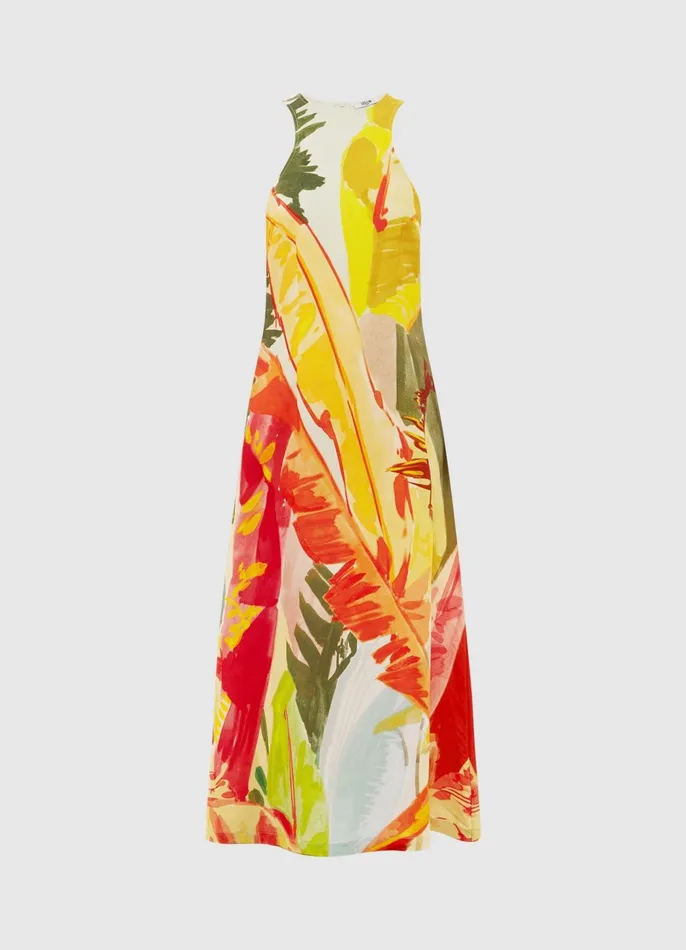 Dresses and Jumpsuits Women LEO LIN Giselle Racer Neck Midi Dress 8211 Rainforest Print Dresses and Jumpsuits Women LEO LIN Giselle Racer Neck Midi Dress 8211 Rainforest Print