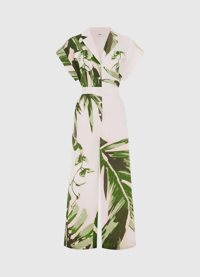 Dresses and Jumpsuits Women LEO LIN Jacie Shirt Jumpsuit 8211 Botanica Print