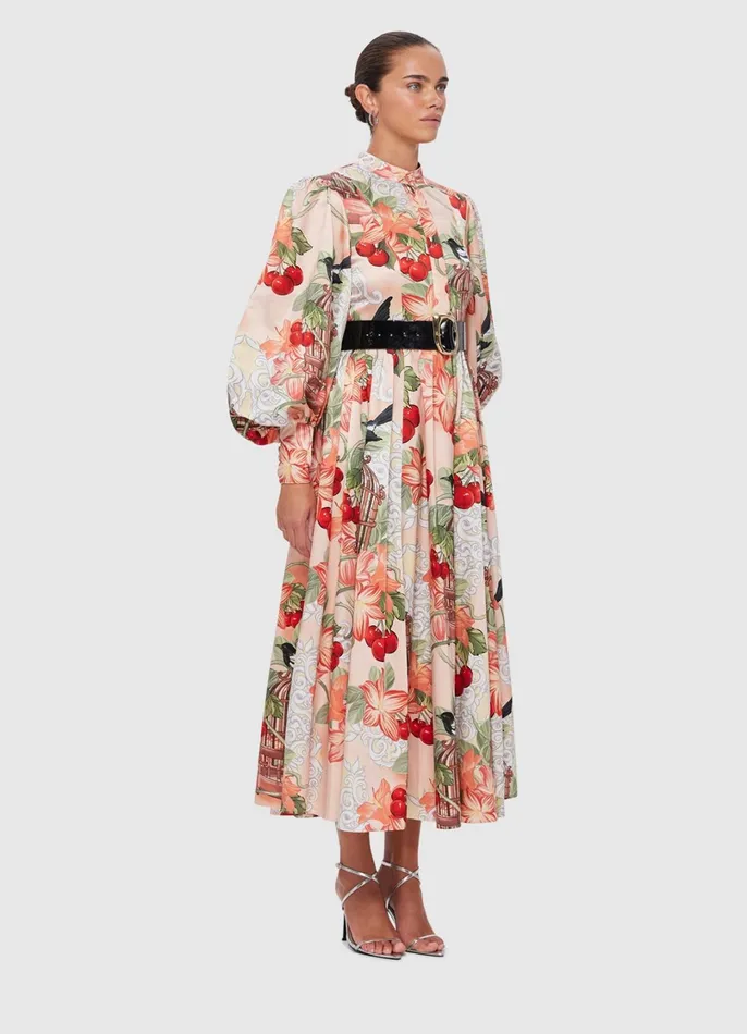 Dresses and Jumpsuits Women LEO LIN Nellie Midi Dress 8211 Azalea Print In Fortune
