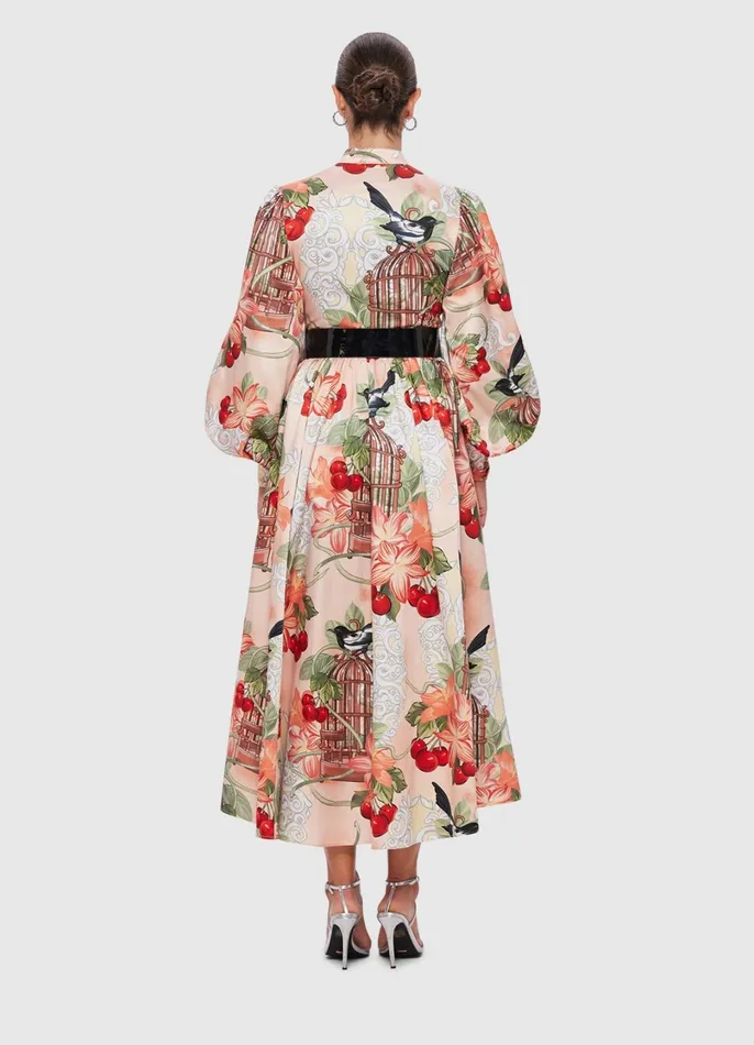 Dresses and Jumpsuits Women LEO LIN Nellie Midi Dress 8211 Azalea Print In Fortune