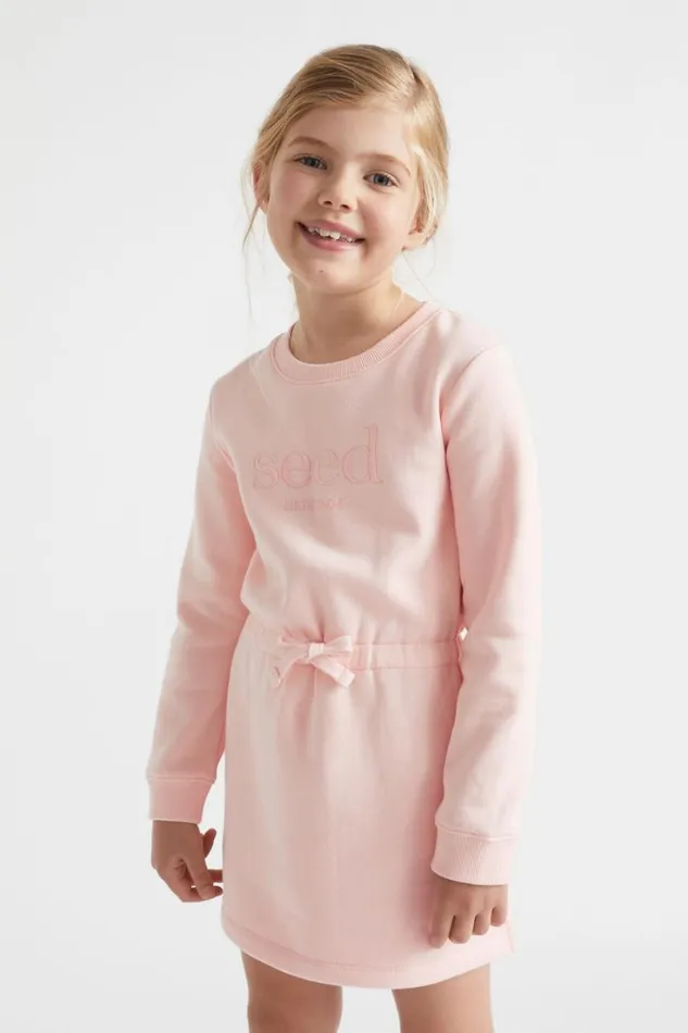 Dresses Girl Seed Heritage Core Logo Dress Dusty Rose