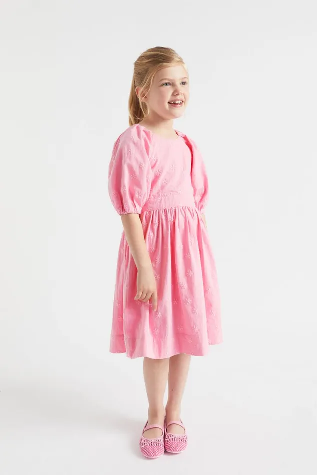 Dresses Girl Seed Heritage Embroidered Dress Candy Pink