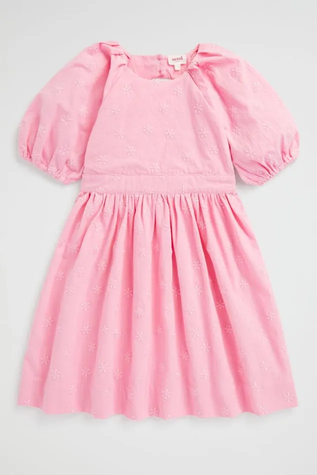 Dresses Girl Seed Heritage Embroidered Dress Candy Pink