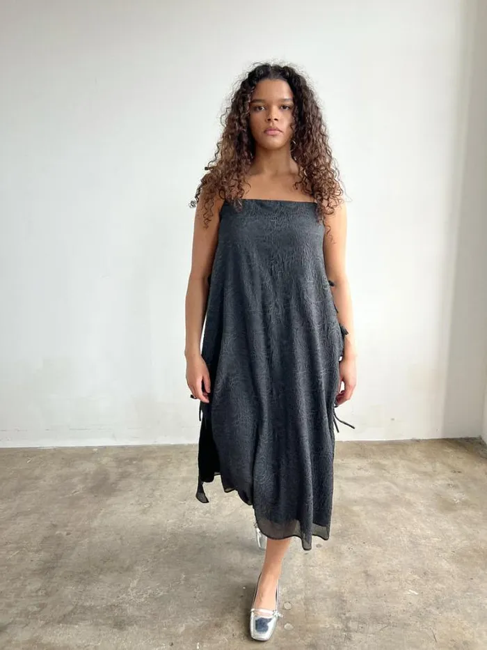 Dresses Shop Lisa Says Gah Mar Tie Midi Dress