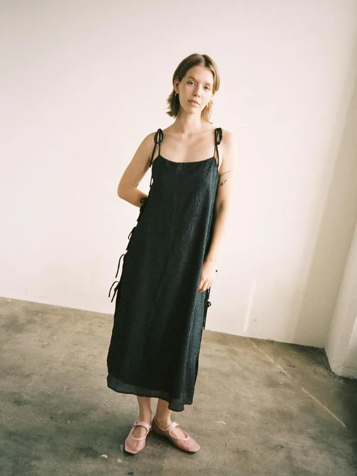 Dresses Shop Lisa Says Gah Mar Tie Midi Dress